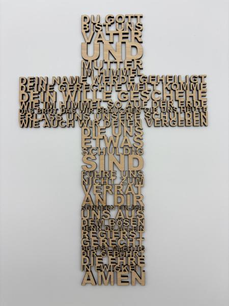 Vater Unser Wortkreuz